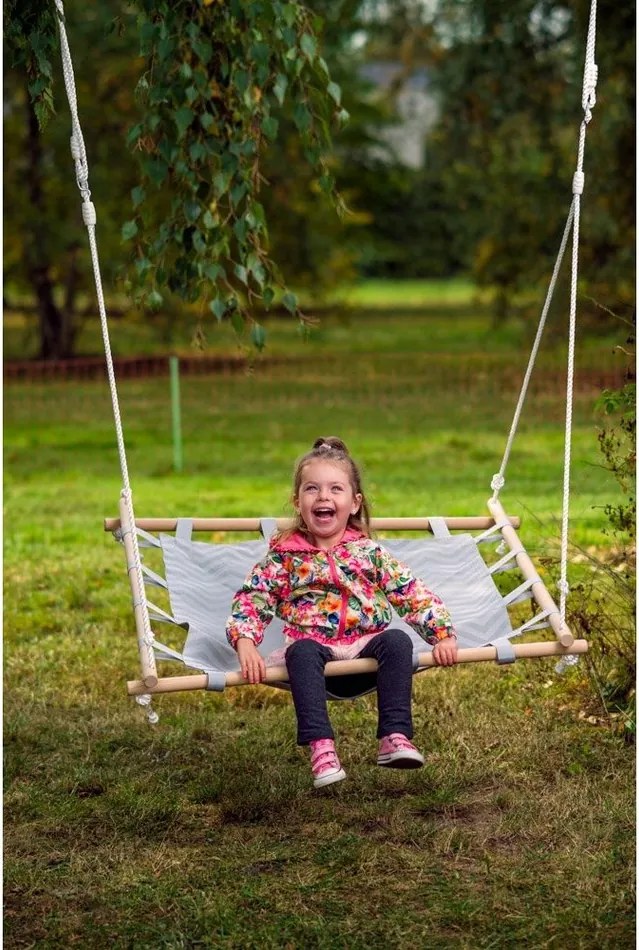 Woody Huśtawka kwadrat z tkaniną, 100 cm