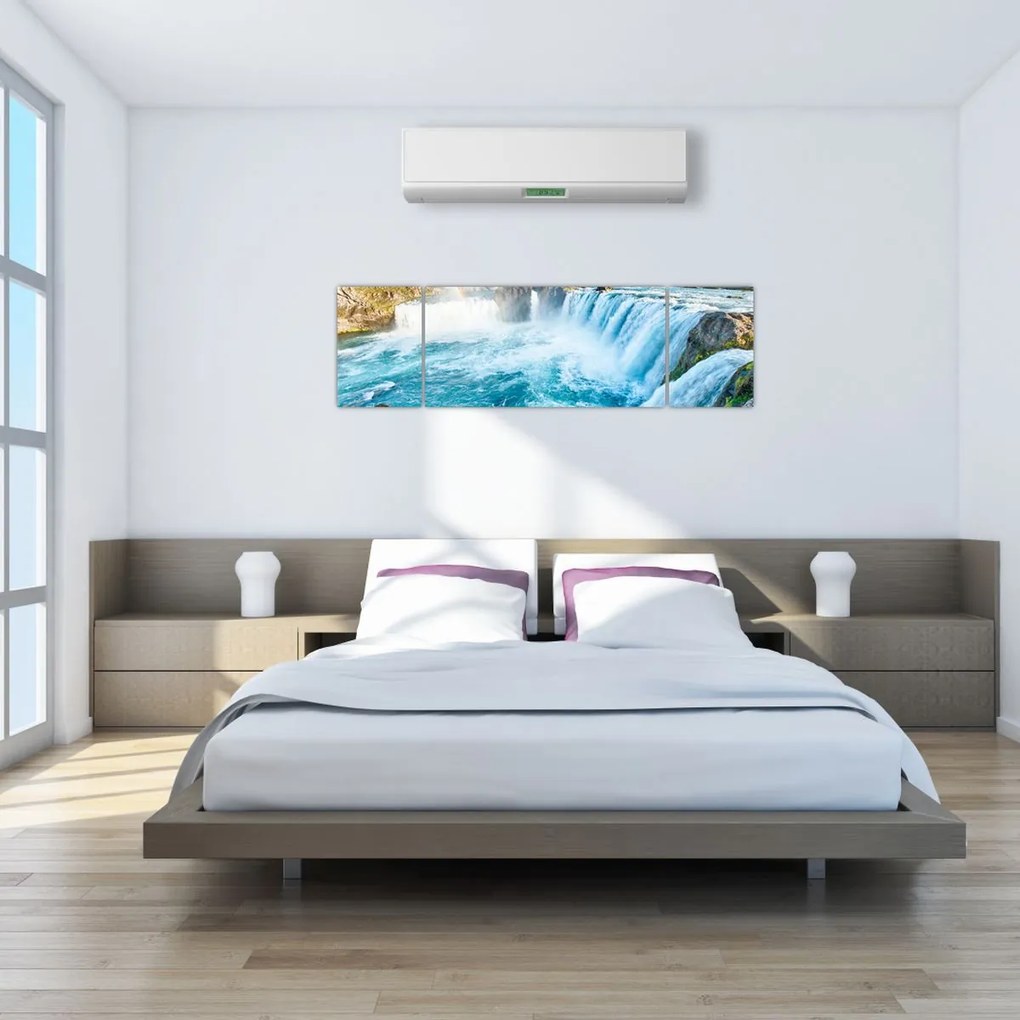 Obraz - Wodospad Godafoss (170x50 cm)