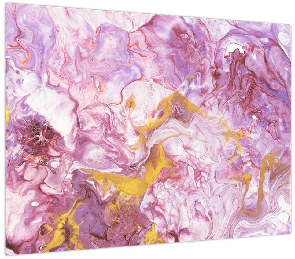 Obraz - Różwa abstrakcja (70x50 cm)