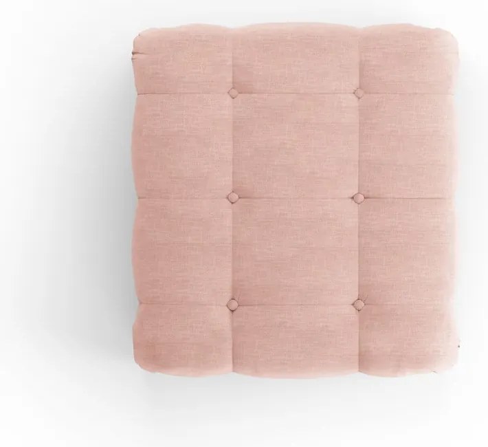 Jasnoróżowy podnóżek Ferento – Cosmopolitan Design