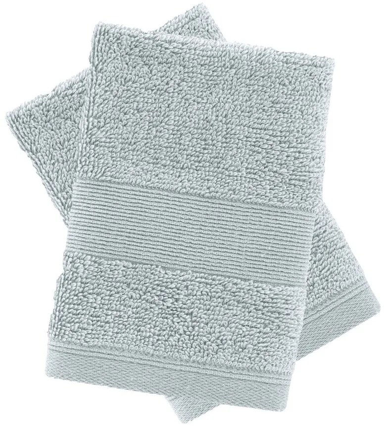 Jasnoszare bawełniane ręczniki frotte zestaw 2 szt. 30x30 cm Anti-Bacterial – Catherine Lansfield