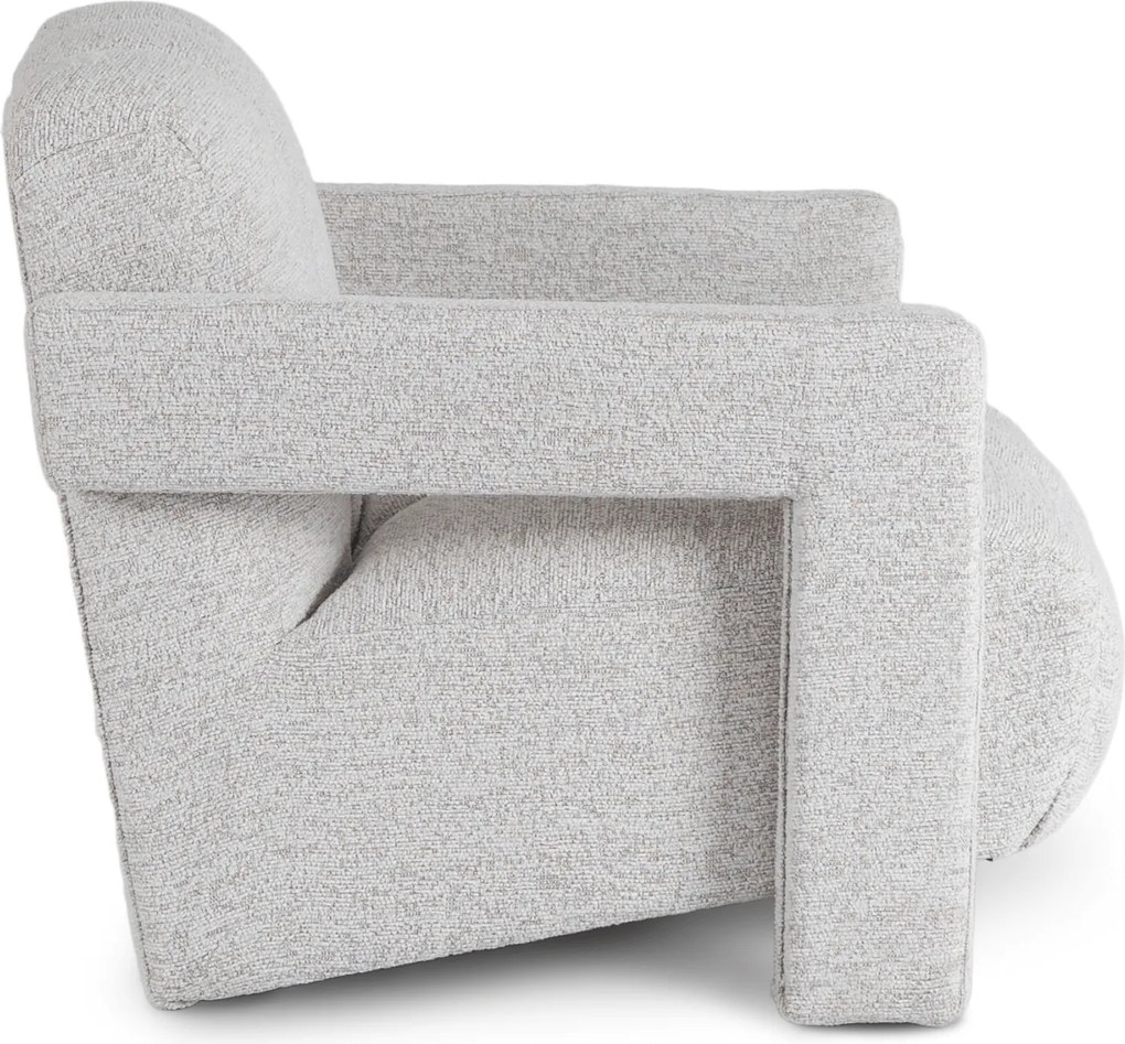 Fotel Wypoczynkowy do Salonu BENDER Szary Nowoczesny