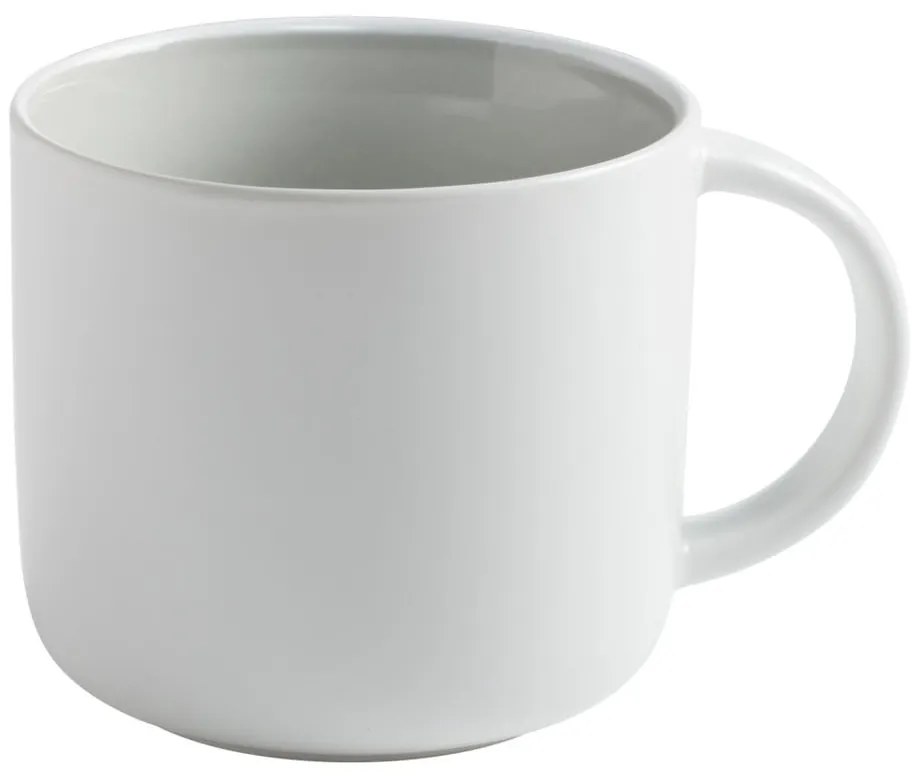 Biały kubek porcelanowy z szarym wnętrzem Maxwell &amp; Williams Tint, 440 ml