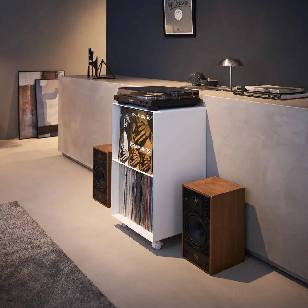 Biały metalowy regał na kółkach 40x73x38 cm Tower – YAMAZAKI