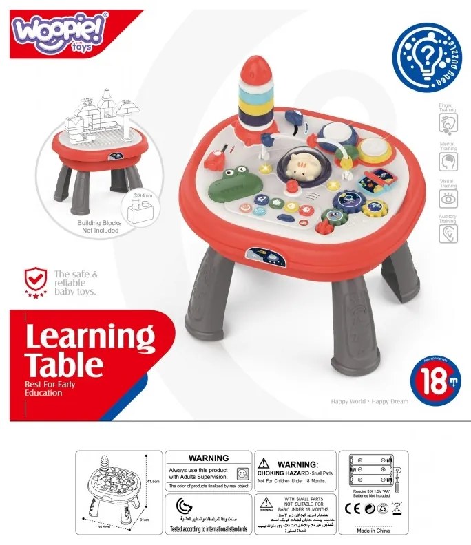 Woopie baby stolik edukacyjny interaktywny kosmos
