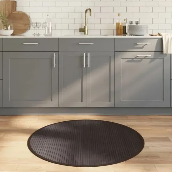 Ciemnobrązowy stylowy dywanik 100 cm - Glaso 5X