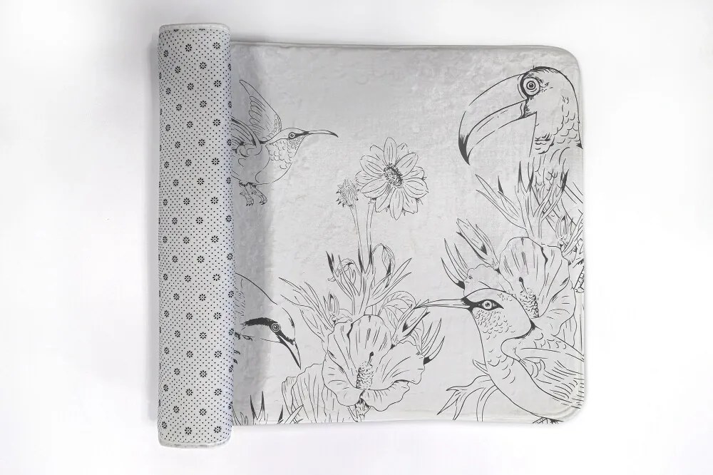 Dywanik pod prysznic Dywanik pod prysznic Linie Ptaki