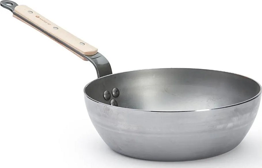 De Buyer 5714.24 - Głęboka patelnia MINERAL B BOIS 24 cm
