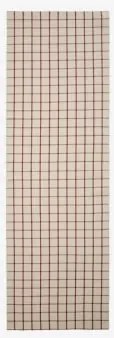 Bieżnik Na Stół 50x160 Cm Z Bawełny Oriska Beżowy Tapioka – Czerwony Wino - Sklum
