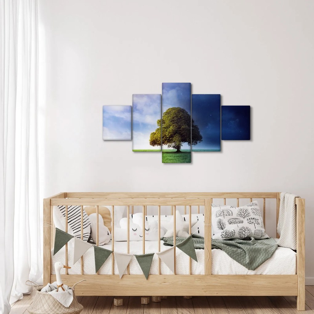 Obraz - Dzień i noc (125x70 cm)