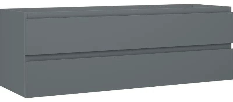 Mexen Orio szafka łazienkowa podumywalkowa 140 cm, 2 szuflady, grafit mat - 91A10-14047-2-BFF66
