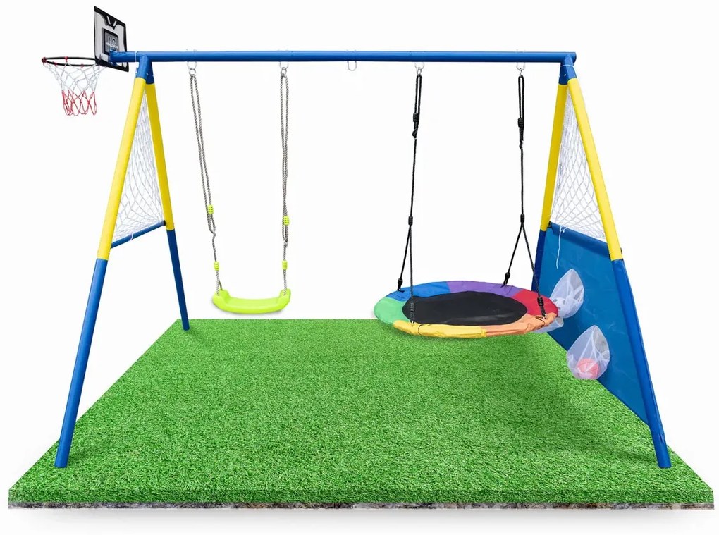 Dziecięca huśtawka ogrodowa 4w1 K0-S81