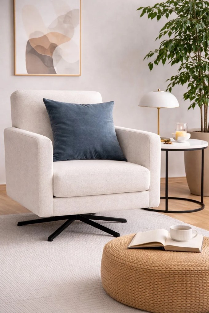 Poszewka na poduszkę dekoracyjna : Kolor tkaniny - VELVET - BL14, Rozmiar - 50x50, Typ tkaniny - Velvet