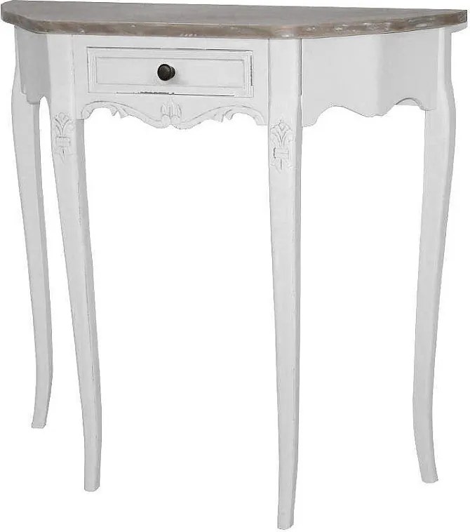 Konsola 80x80x30 cm biała Rimini RIW033