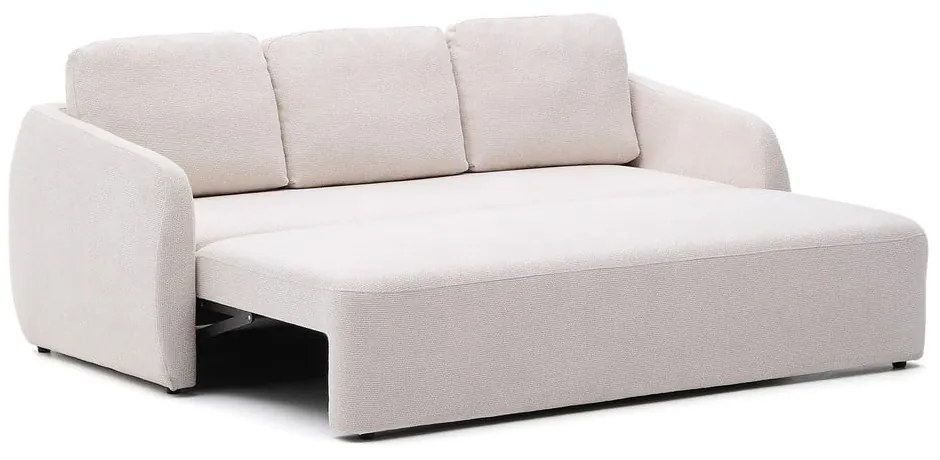 Kremowa rozkładana sofa z tkaniny szenilowej 225 cm Laira – Kave Home