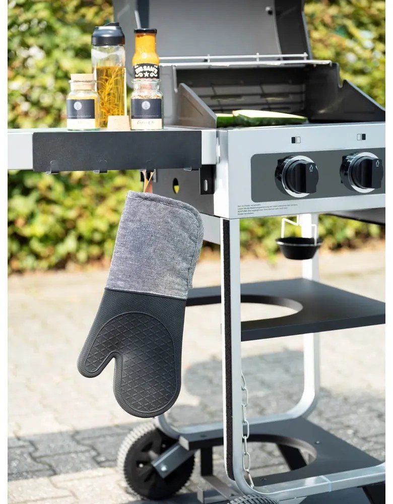 Zestaw 2 rękawic kuchennych Wenko Black Outdoor Kitchen Ada