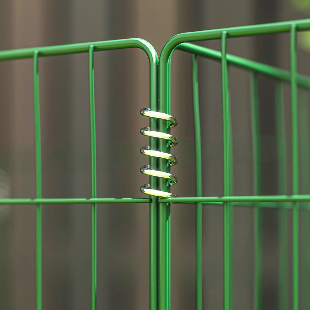 Outsunny Kompostownik 1680 litrów, 270 x 90 x 70 cm, 3-częściowy, szybki kompostownik ze stali, odporny na warunki atmosferyczne zielony