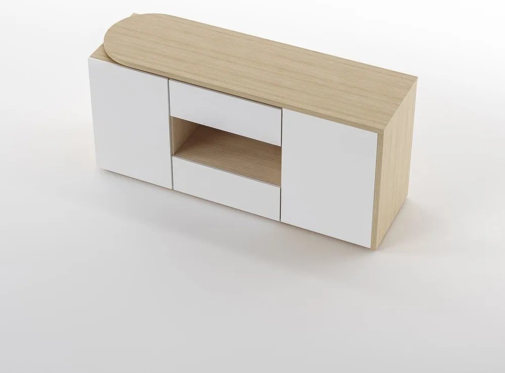 Biurko z blatem w dekorze dębu 48x159 cm Tango – TemaHome