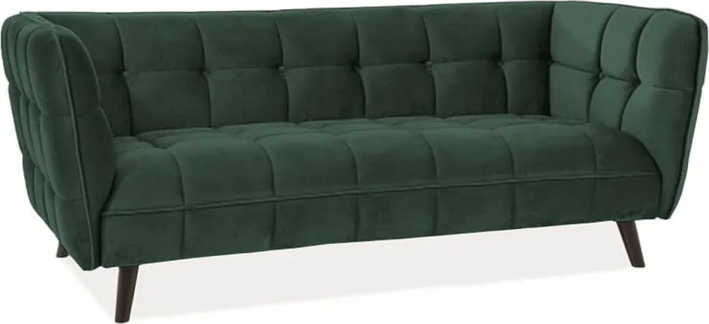 Sofa CASTELLO VELVET 3 zielona