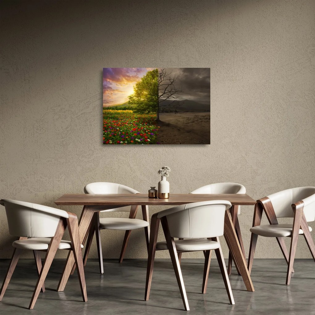 Obraz na szkle - Cykl życia (70x50 cm)