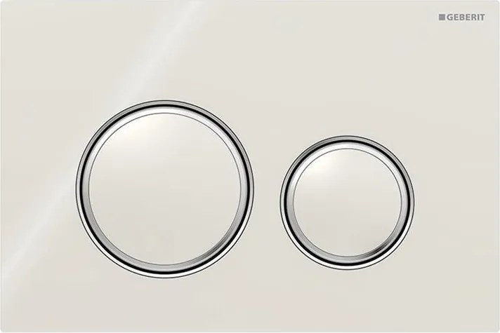 Geberit 115.884.JL.1 - przycisk spłukujący Sigma50 24,6x16,4 cm piaskowo-szary / chrom błyszczący