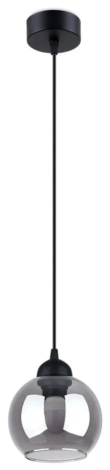 Czarna lampa wisząca ø 15 cm Grande – Sollux