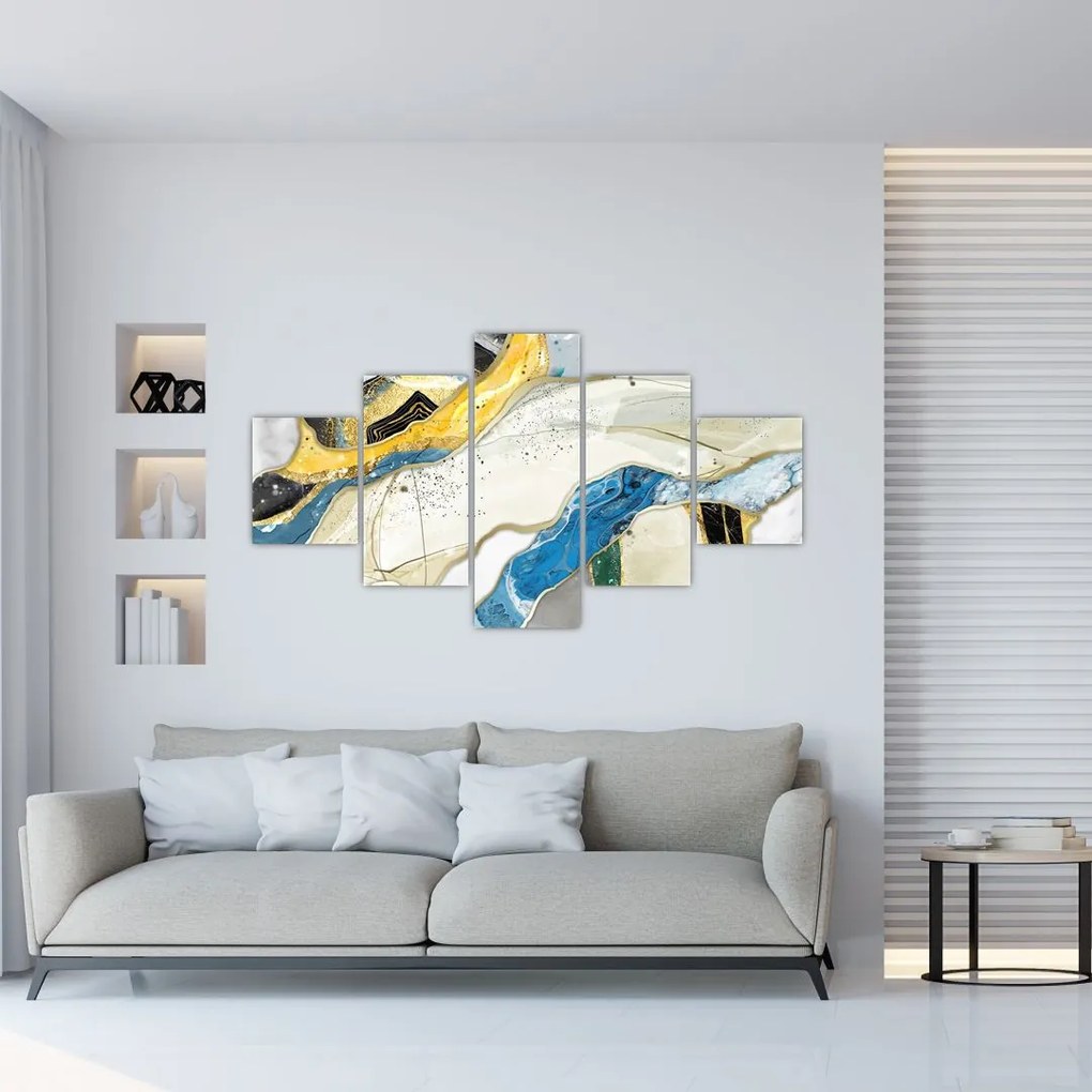 Obraz - Kolorowy marmur (125x70 cm)