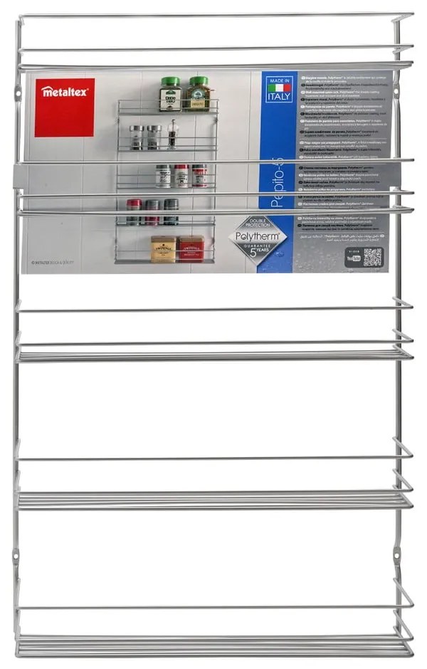 Półka na przyprawy z 5 poziomami Metaltex Pepito