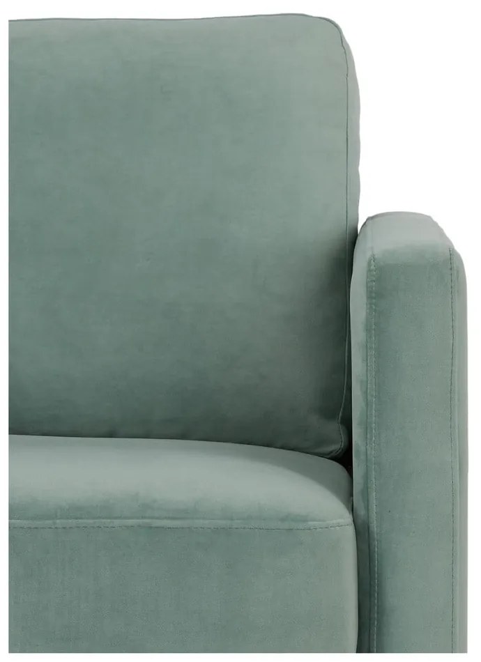 Turkusowa aksamitna sofa CosmoLiving by Cosmopolitan Highland