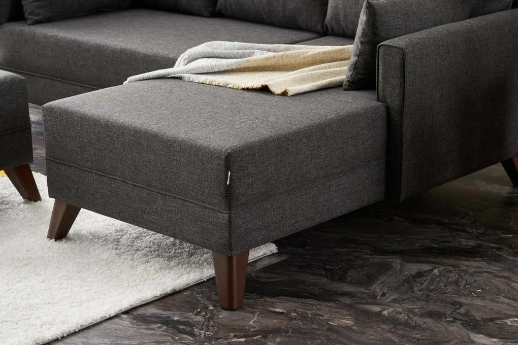 Narożnik rozkładany Bella Mini Right Anthracite