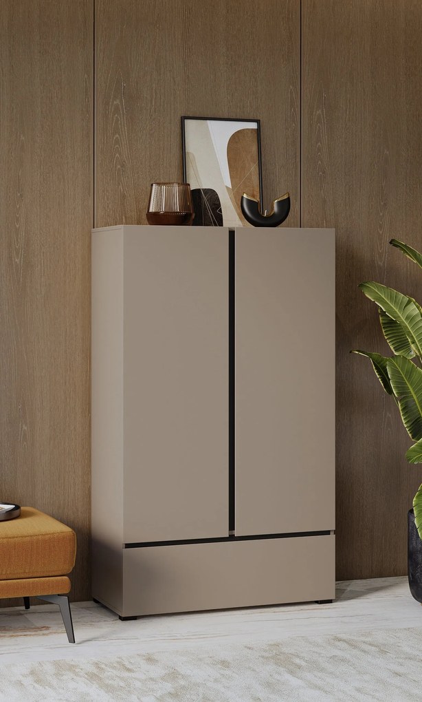 Komoda SICIO - Beżowy / 89 cm