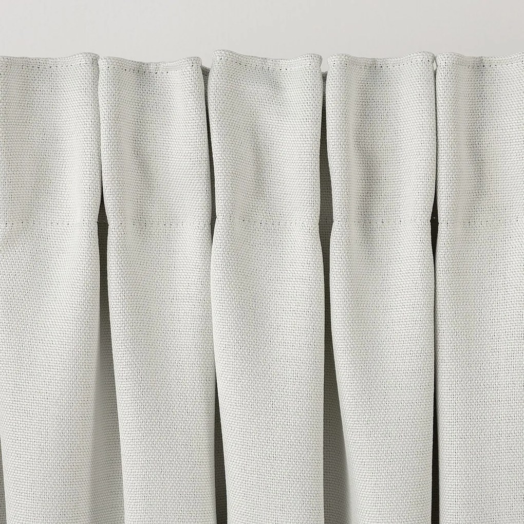 Zasłona zaciemniająca na taśmie marszczącej blackout strukturalny biały 140 x 280 cm 1 szt.