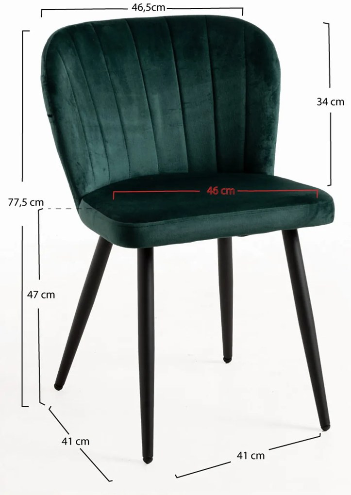 Pakiet 4 krzese Luk Velvet