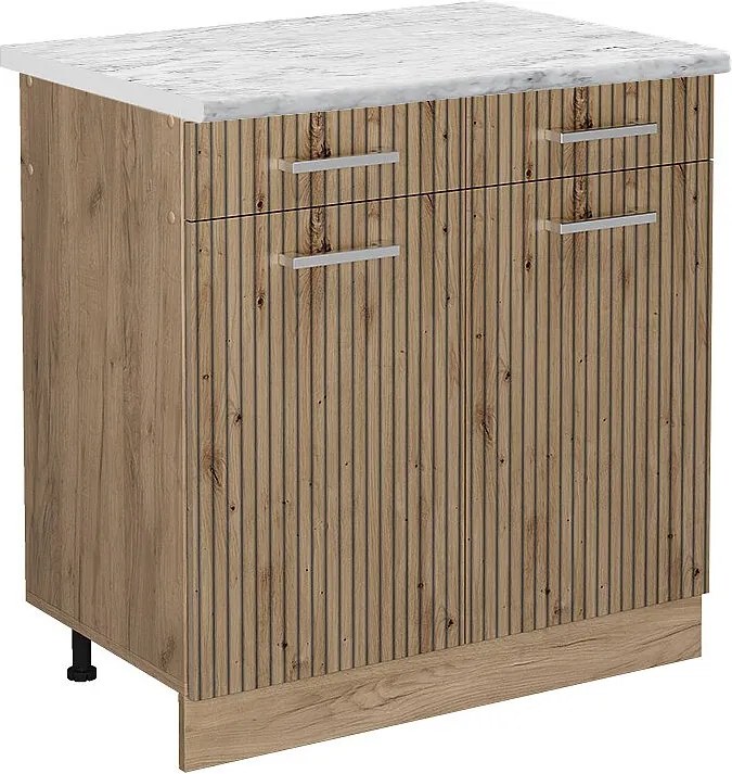 Szafka dolna do kuchni dąb rzemieślniczy 80x60x81.6 r-line