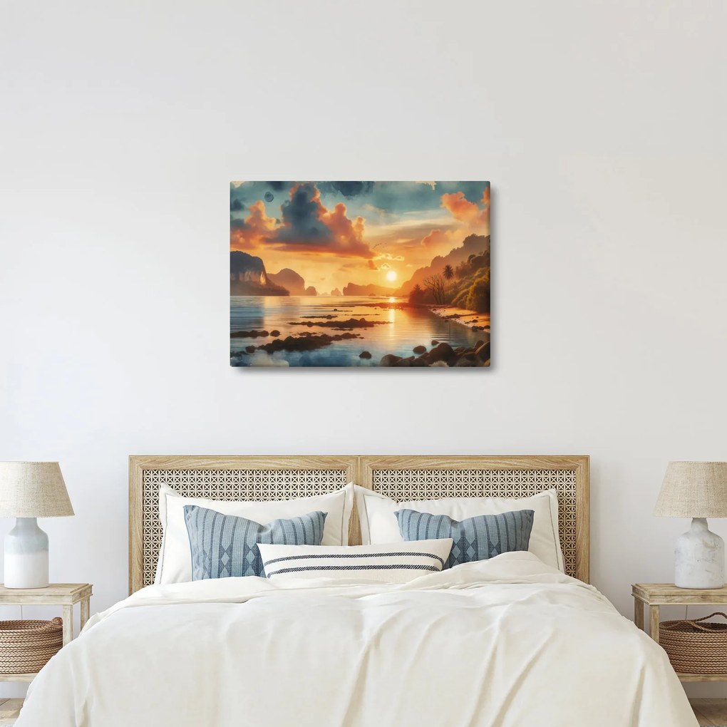 Obraz - Widok z plaży (70x50 cm)