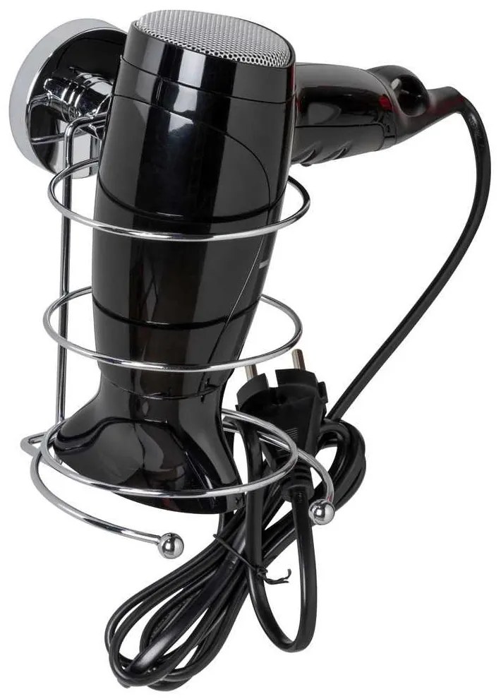 Uchwyt na suszarkę do włosów MILAZZO, Vacuum-Loc - stal chromowana, WENKO