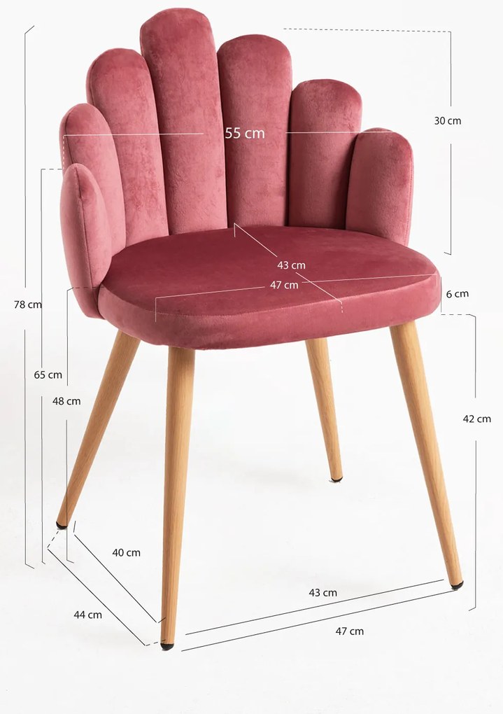 Rcznie aksamitne krzeso