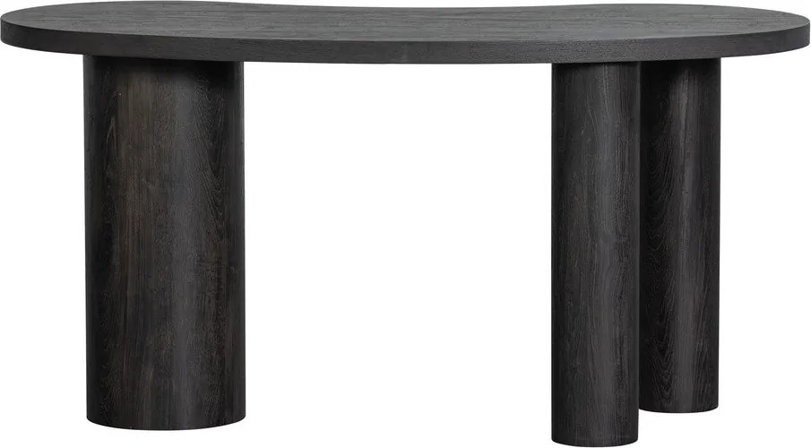 Ciemnobrązowa konsola w dekorze sosny 70x150 cm Maan – WOOOD