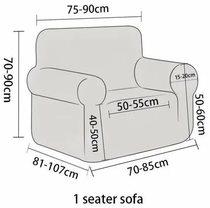 4Home Pokrowiec elastyczny na fotel Abstract beżowy, 90-140 cm + poszewka na poduszkę gratis, 90-140 cm