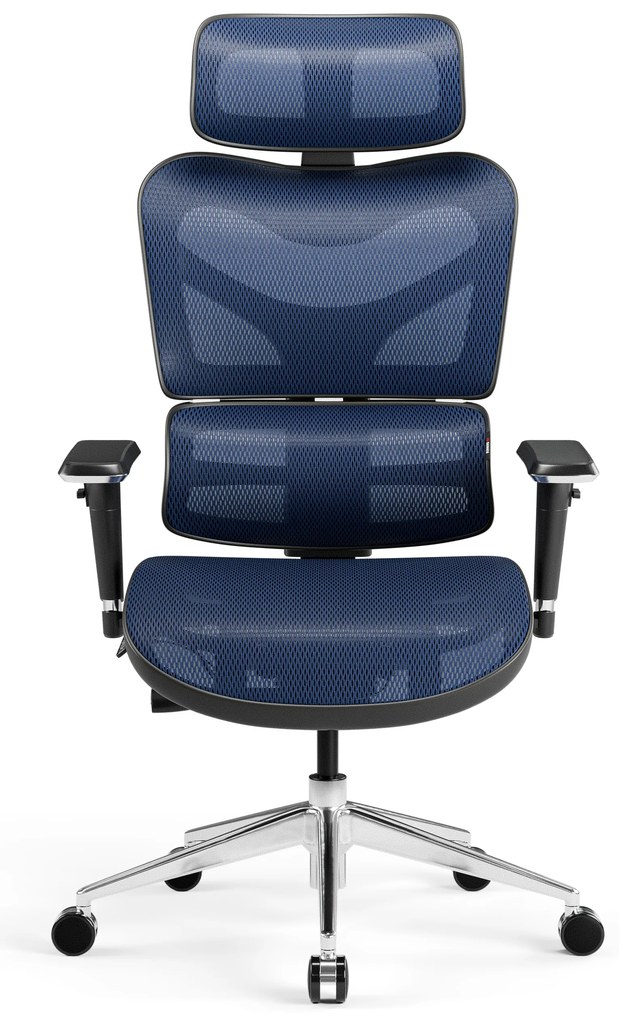 Fotel ergonomiczny Diablo V-Commander: Czarno-Niebieski