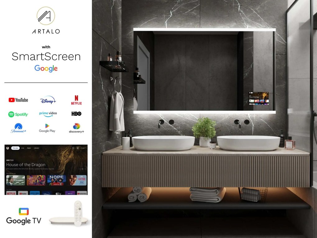 LED lustro do łazienki z oświetleniem M13