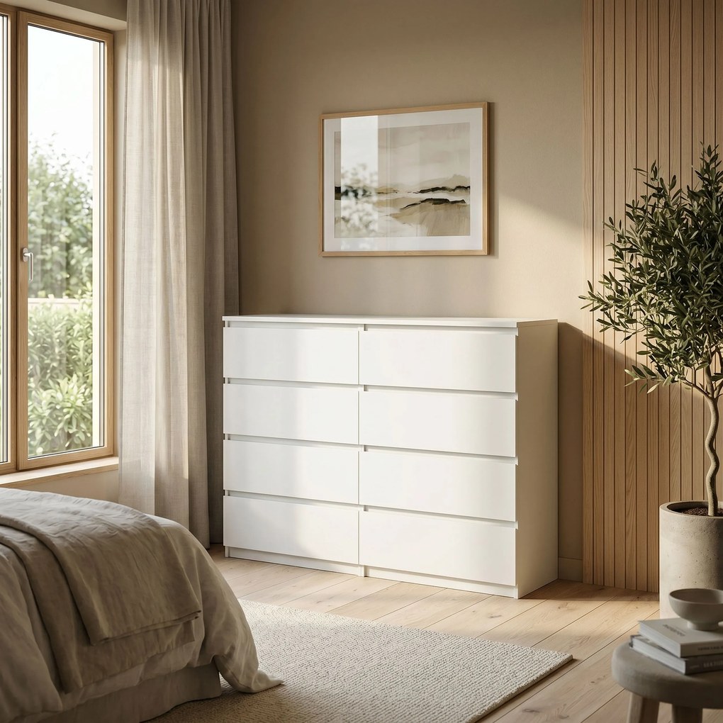 Komoda NUDO 120 cm do Salonu Sypialni Biały