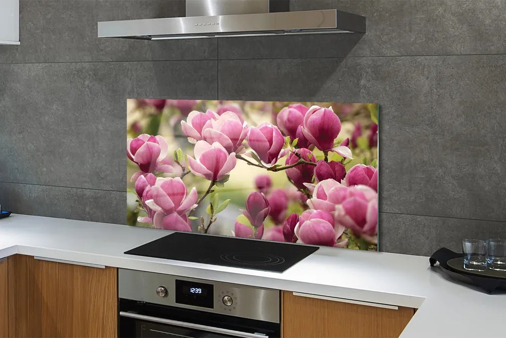 Panel Kuchenny Szklany Kwitnące Drzewa Owocowe