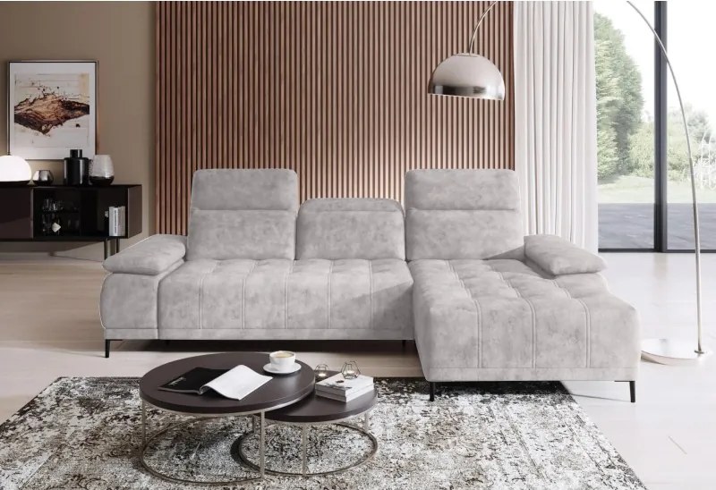 Narożnik FOCUS S Mini z elektryczną regulacją w tkaninie SALVADOR 13 WERSAL