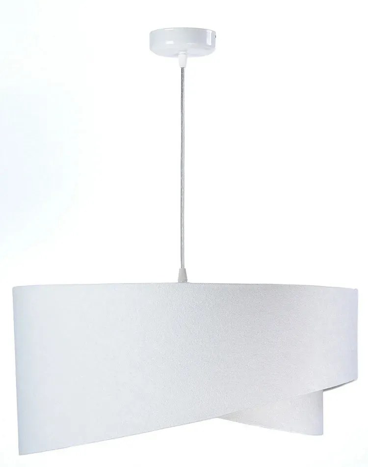 Biało-różowa lampa wisząca z abażurem - 8X EX990 L1-F88