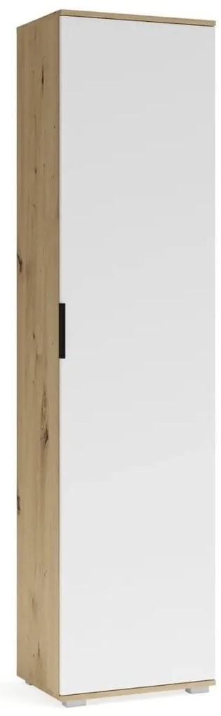 Szafa CLIF SL-50 dąb artisan/biała do przedpokoju HALMAR