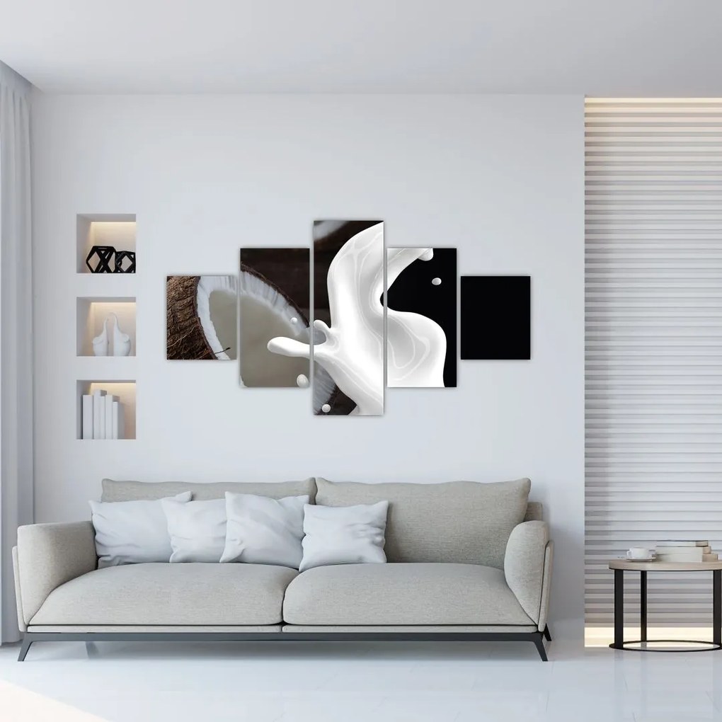 Obraz - mleko kokosowe (125x70 cm)