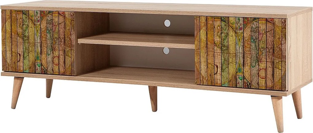 Stolik RTV Sonoma dąb – 140 cm – grubość 18 mm – melamina