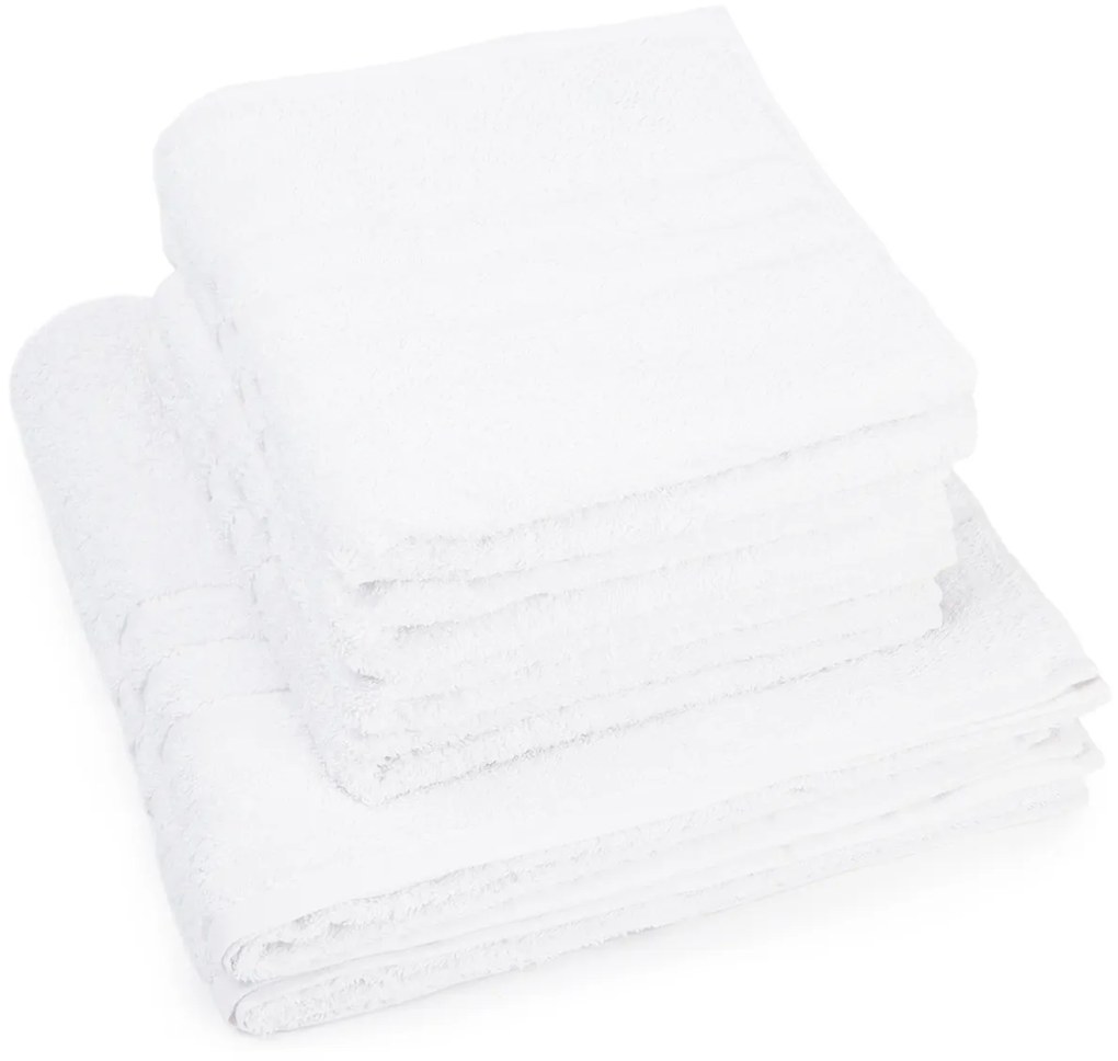 Zestaw ręczników „Classic” biały, 4 szt. 50 x 100 cm, 2 szt. 70 x 140 cm, 4 szt. 50 x 100 cm, 2 szt. 70 x 140 cm