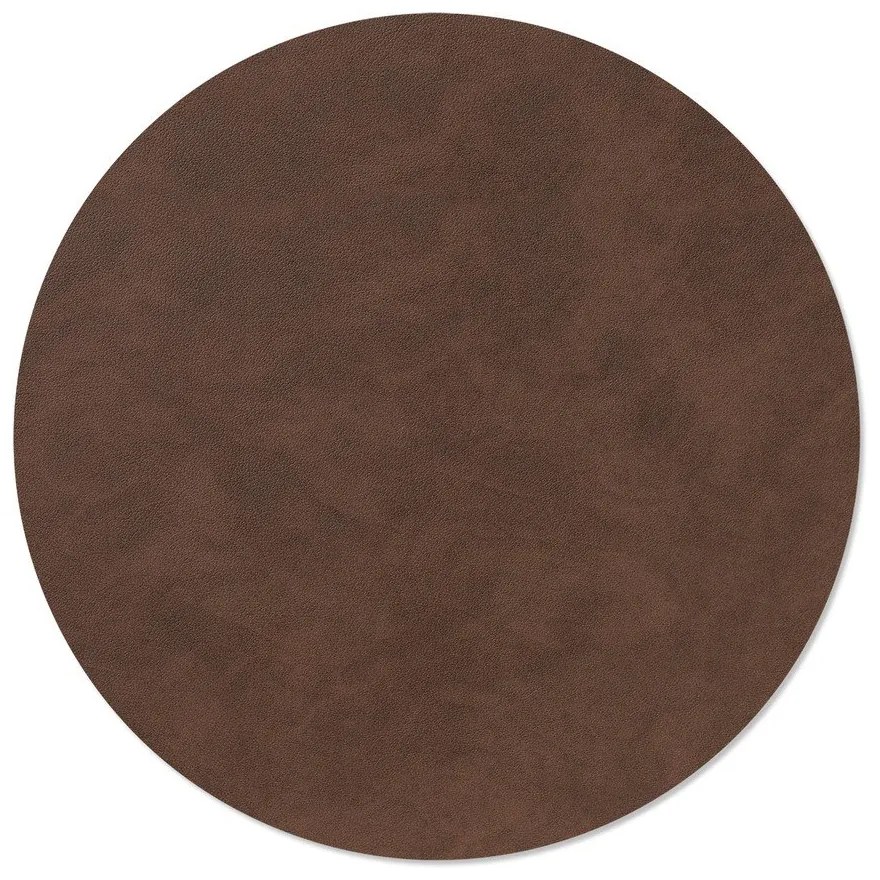 Mata stołowa ze skóry ekologicznej ø 40 cm Circle XL Nupo – LIND DNA
